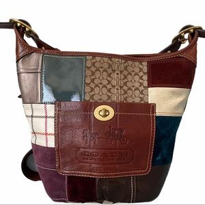 Coach Holiday Patchwork Bleecker Hobo Bag 11356